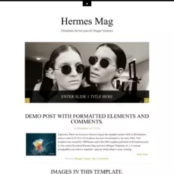 Hermes Mag Blogger Template