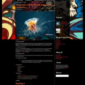 Left Menu Template Blogger Drop down menu Blogger Templates - BTemplates