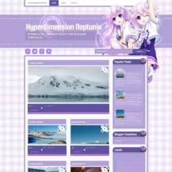 Hyperdimension Neptunia Blogger Template