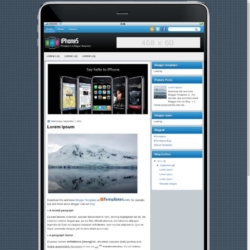 iPhone5 Blogger Template