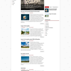 Journal Blogger template classic blog layout with AdSense sidebar