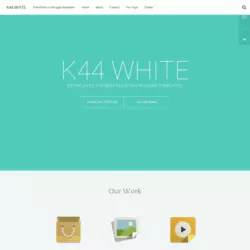 K44 White Blogger Template