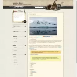 Loving Scent Blogger Template
