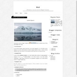 Mad Blogger Template