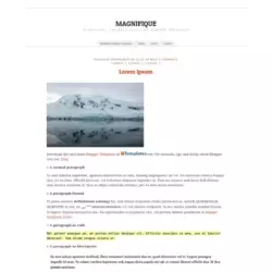 Magnifique Blogger Template