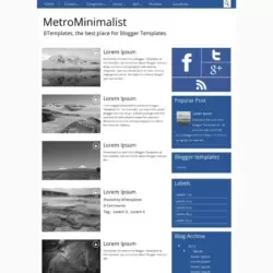 MetroMinimalist Blogger Template