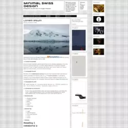 Minimal Swiss Design Blogger Template