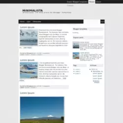 Minimalista Blogger Template