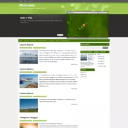 Mintozine Blogger Template