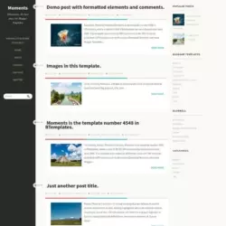 Moments Blogger Template