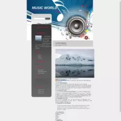 Music World Blogger Template