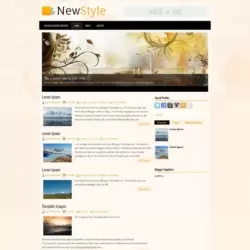 NewStyle Blogger Template