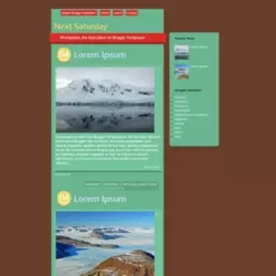 Next Saturday Blogger Template