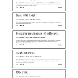 Nordic Blogger template minimal clean design for AdSense