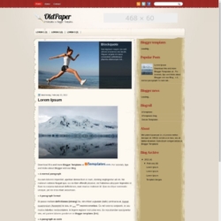 OldPaper Blogger Template
