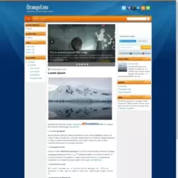 OrangeLine Blogger Template