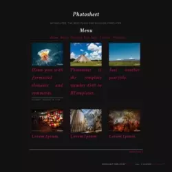 Photosheet Blogger Template