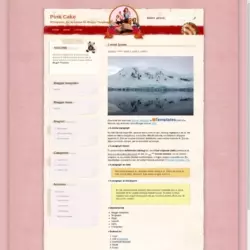 Pink Cake Blogger Template