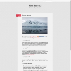 Pink Touch 2 Blogger Template