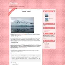 Pinklet Blogger Template