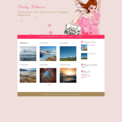 Pinky Fashion Blogger Template
