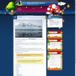 Play with Micky Mouse Blogger Template