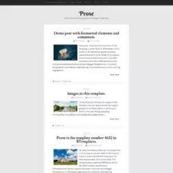 Prose Blogger Template