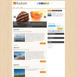 Radiale Blogger Template