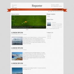 Reporter Blogger Template