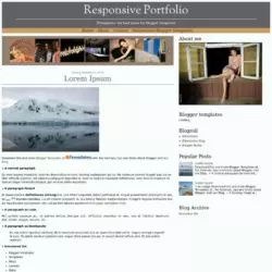 Responsive Portfolio Blogger Template