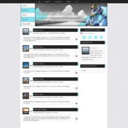 Robotic Notes Blogger Template