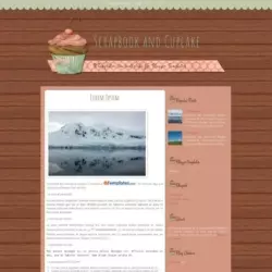 Scrapbook and Cupcake Blogger Template