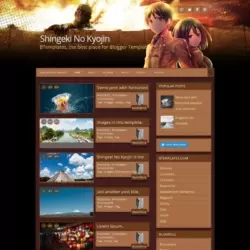 Shingeki No Kyojin Blogger Template