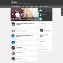 Shiroi Blogger Template