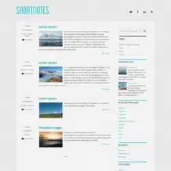 Shortnotes Blogger Template