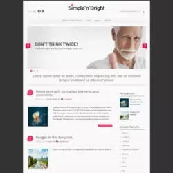 Simple and Bright Blogger Template