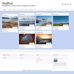 SkyBlue Blogger Template