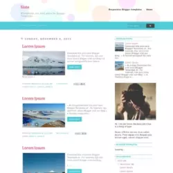 Slate Blogger Template