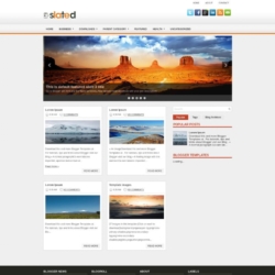 Slated Blogger Template