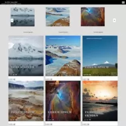 Sleek gallery Blogger Template