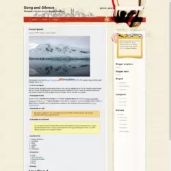 Song and Silence Blogger Template