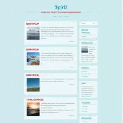 Spirit Blogger Template