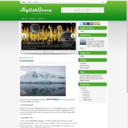 StylishGreen Blogger Template