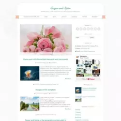 Sugar and Spice Blogger Template