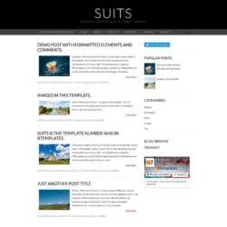 Suits Blogger Template
