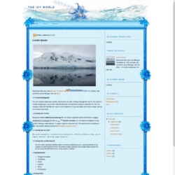 The Icy World Blogger Template