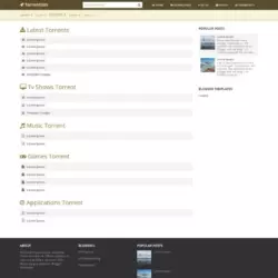 Torrentism Blogger Template