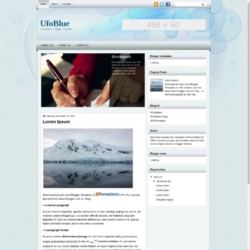 UfoBlue Blogger Template