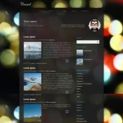 Veecard Blogger Template