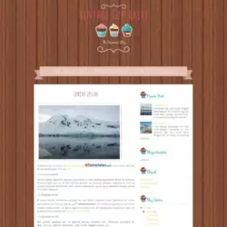 Vintage Cupcakery Blogger Template